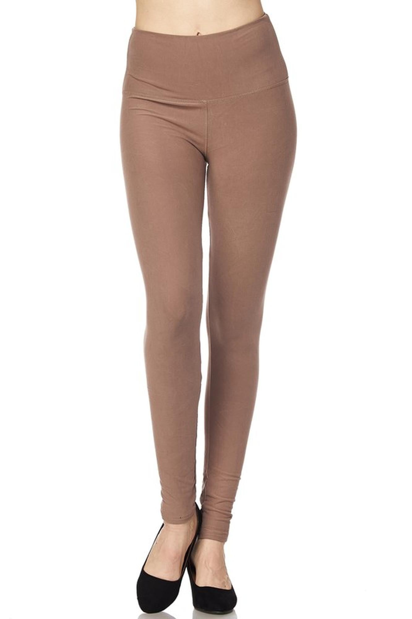 Buttery Smooth High Waisted Plus Size Essential Solid Leggings