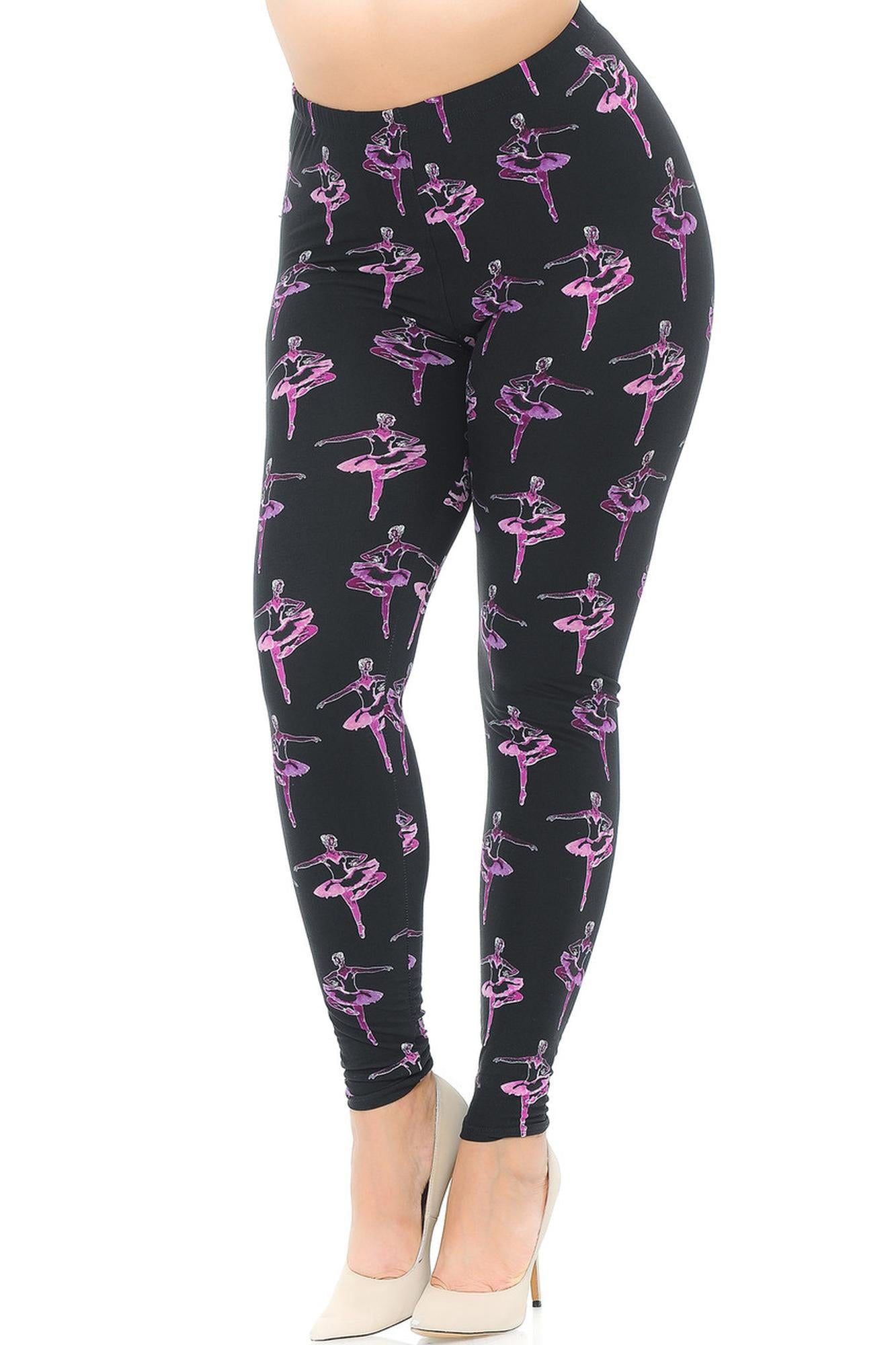 Buttery Smooth Ballerina Plus Size Leggings