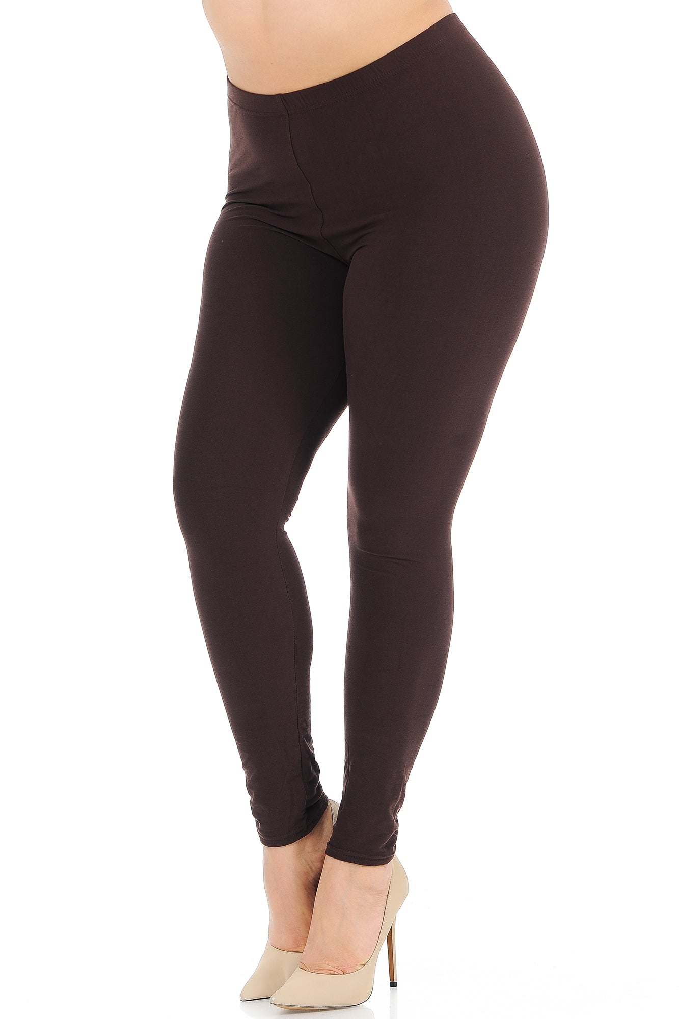 Buttery Smooth Essential Solid Plus Size Leggings - New Mix