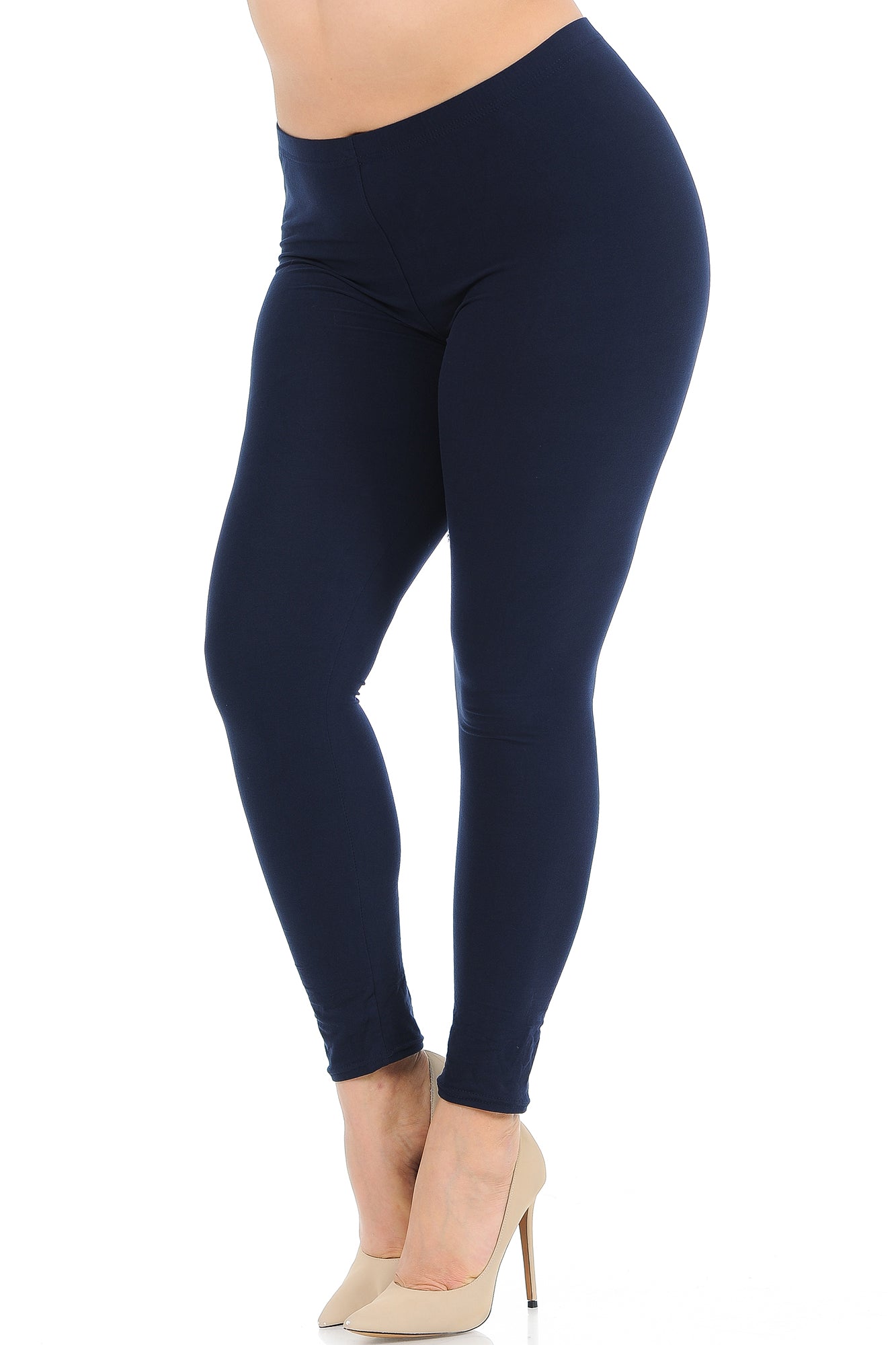 Buttery Smooth Essential Solid Plus Size Leggings - New Mix