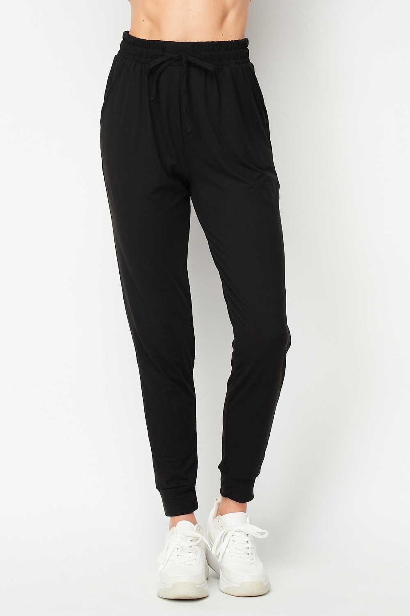 Buttery Soft Essential Solid Plus Size Joggers - New Mix