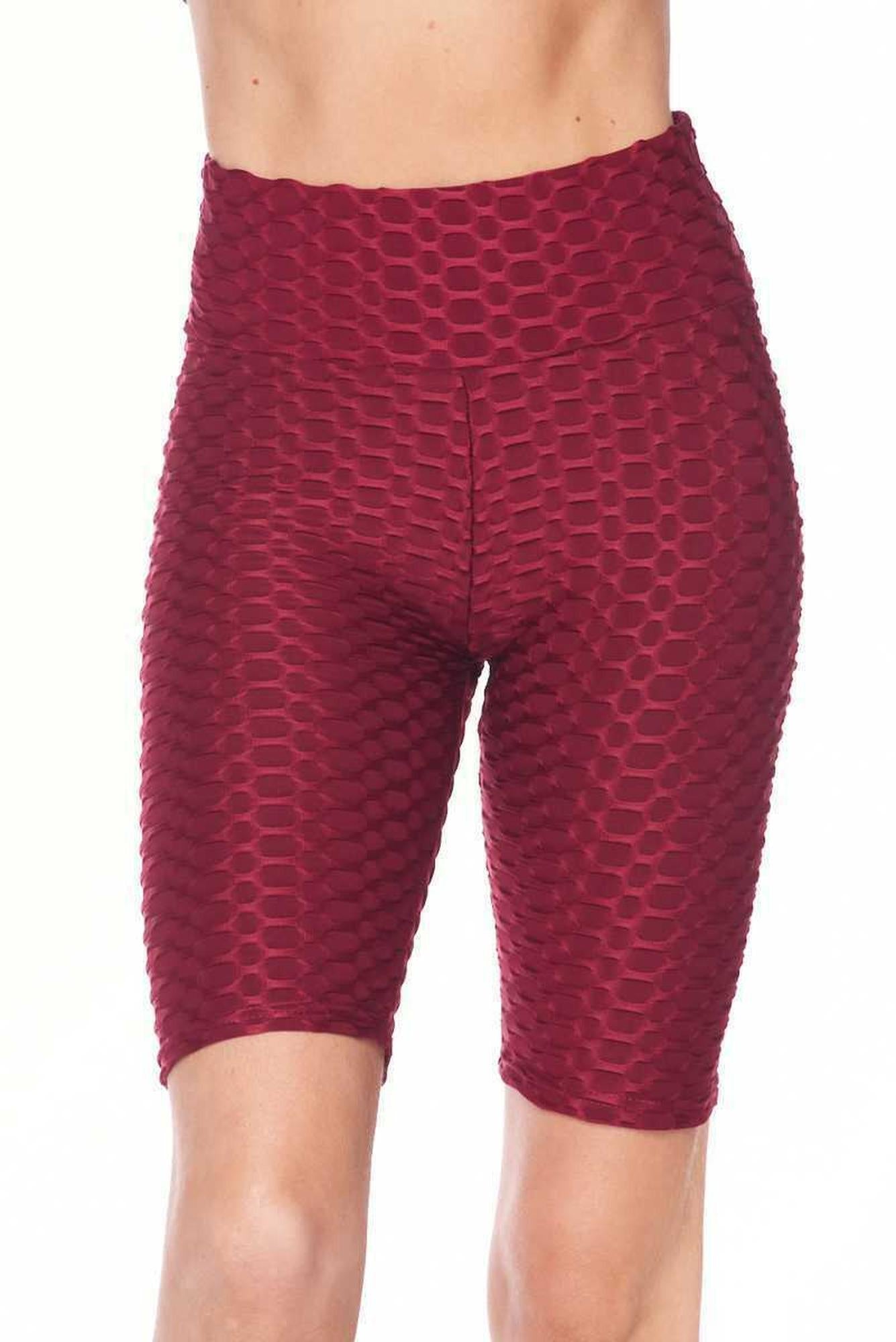 Scrunch Butt High Waisted Plus Size Biker Premium Shorts