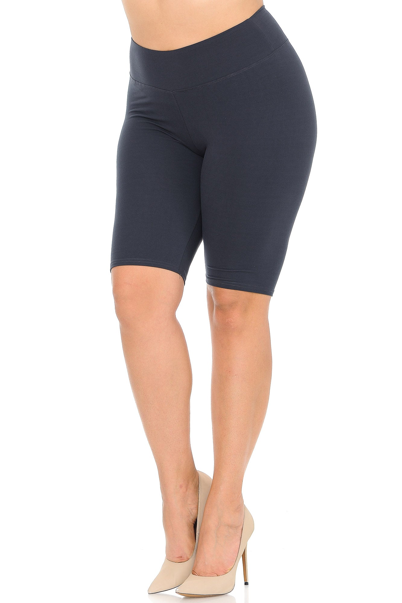 Buttery Soft Essential Solid Plus Size Premium Shorts - 3 Inch