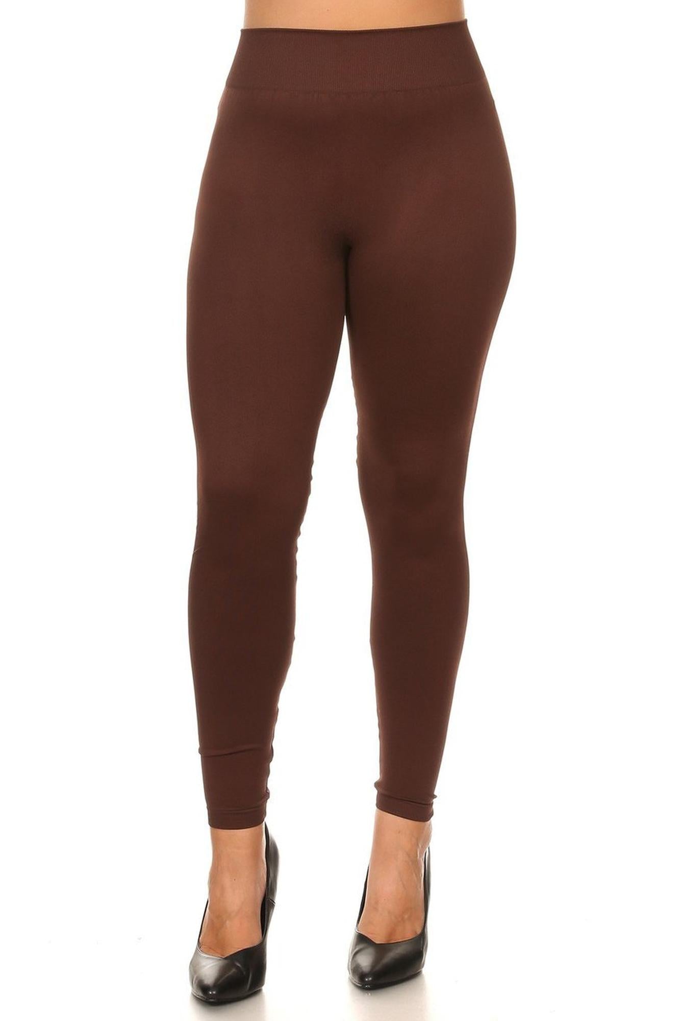 Thick Solid Essential Plus Size Leggings
