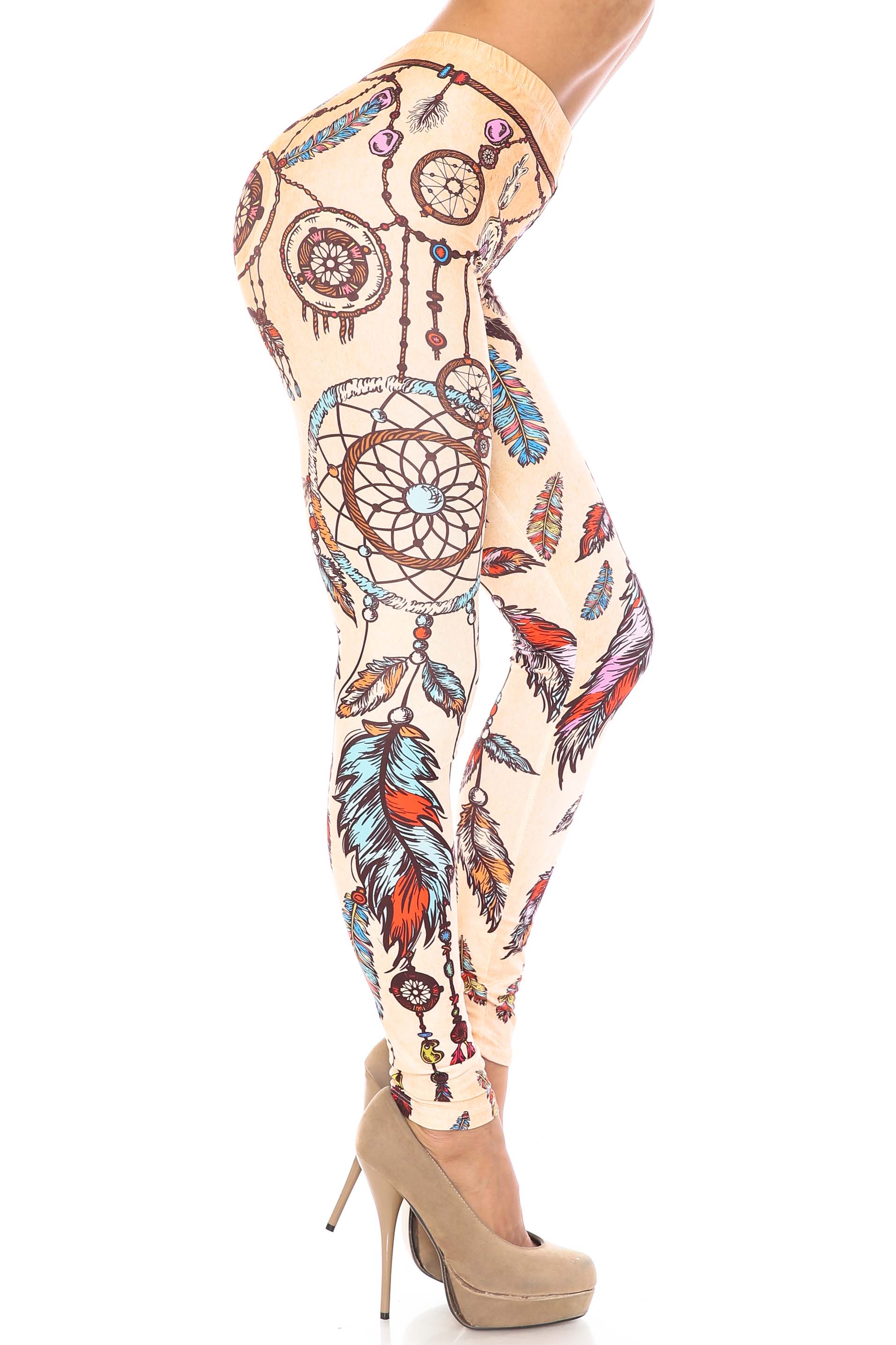 Creamy Soft Dreamcatcher Plus Size Leggings - USA Fashion