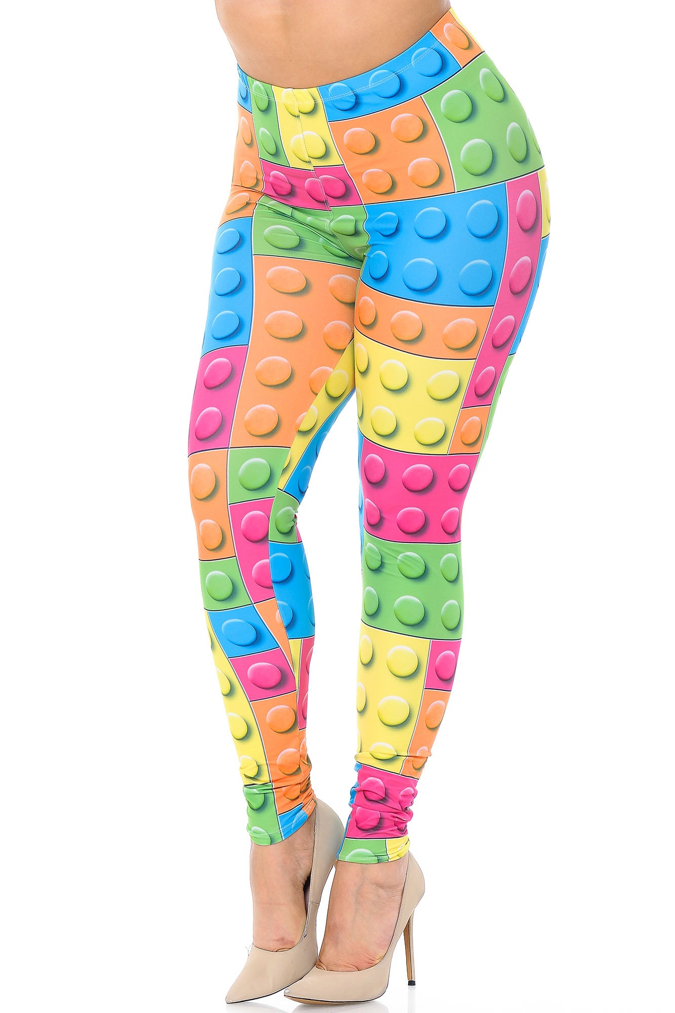 Creamy Soft Lego Plus Size Leggings - USA Fashion