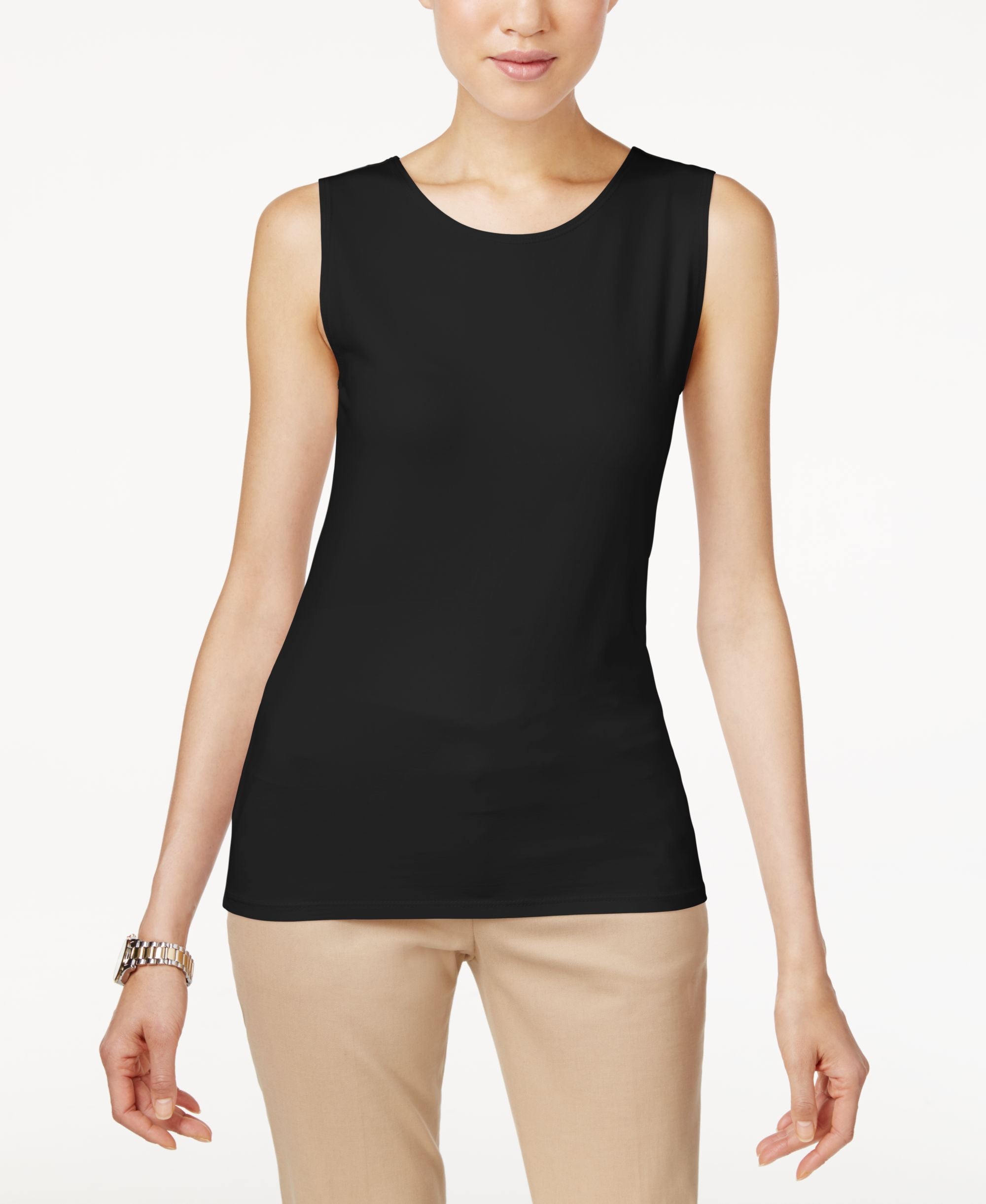 Petite High Neck Tank Premium Top