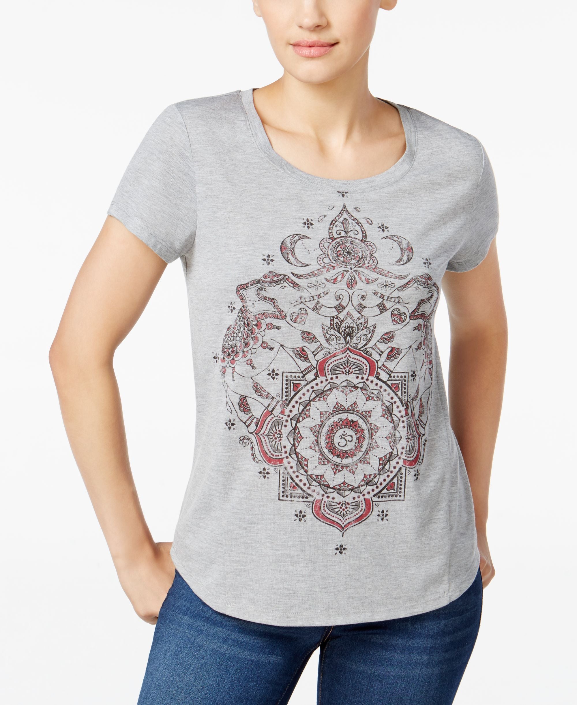 Style & Co Petite Medallion Graphic T-Modern Shirt