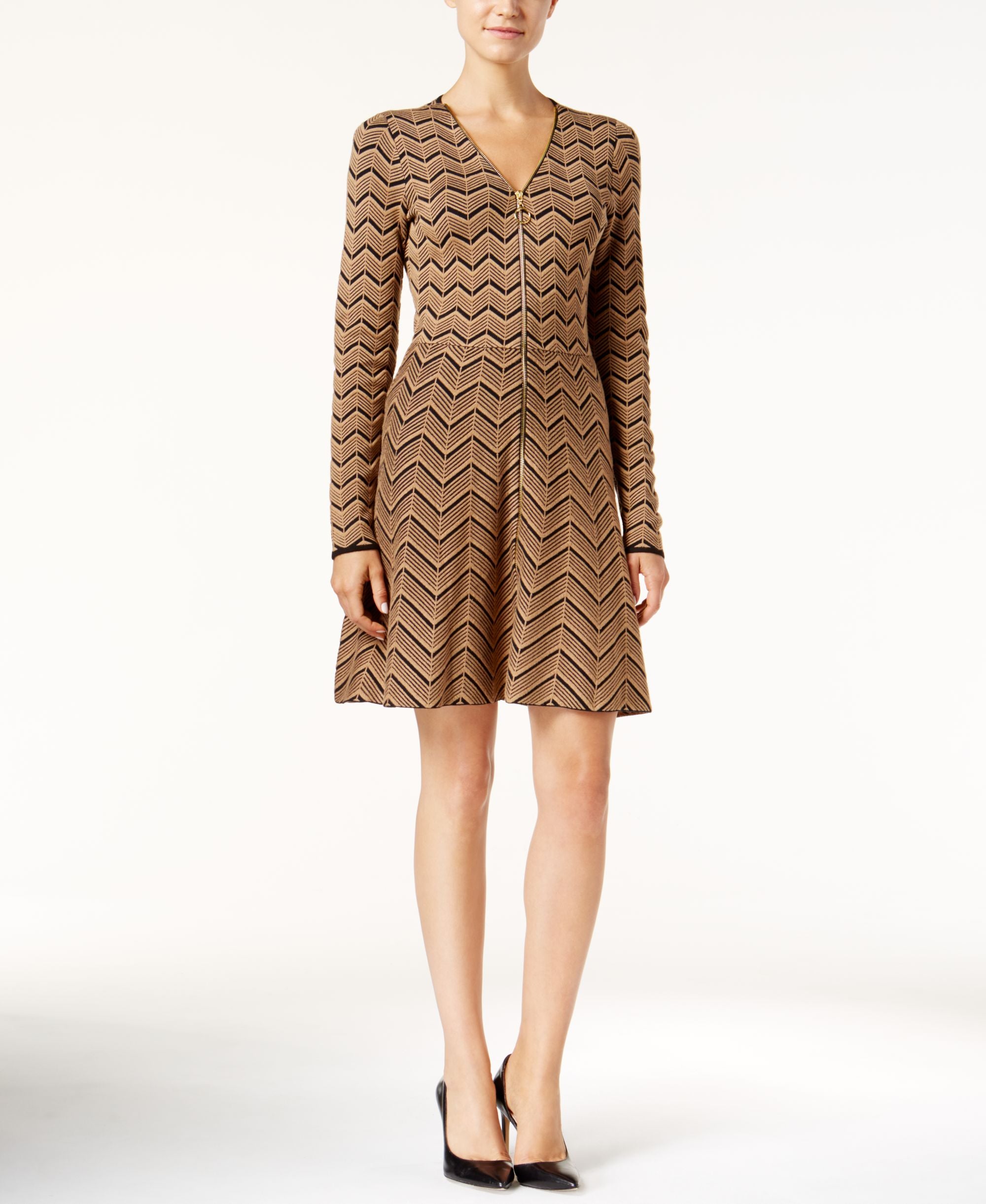 Inc International Concepts Petite Chevron Sweater Dress
