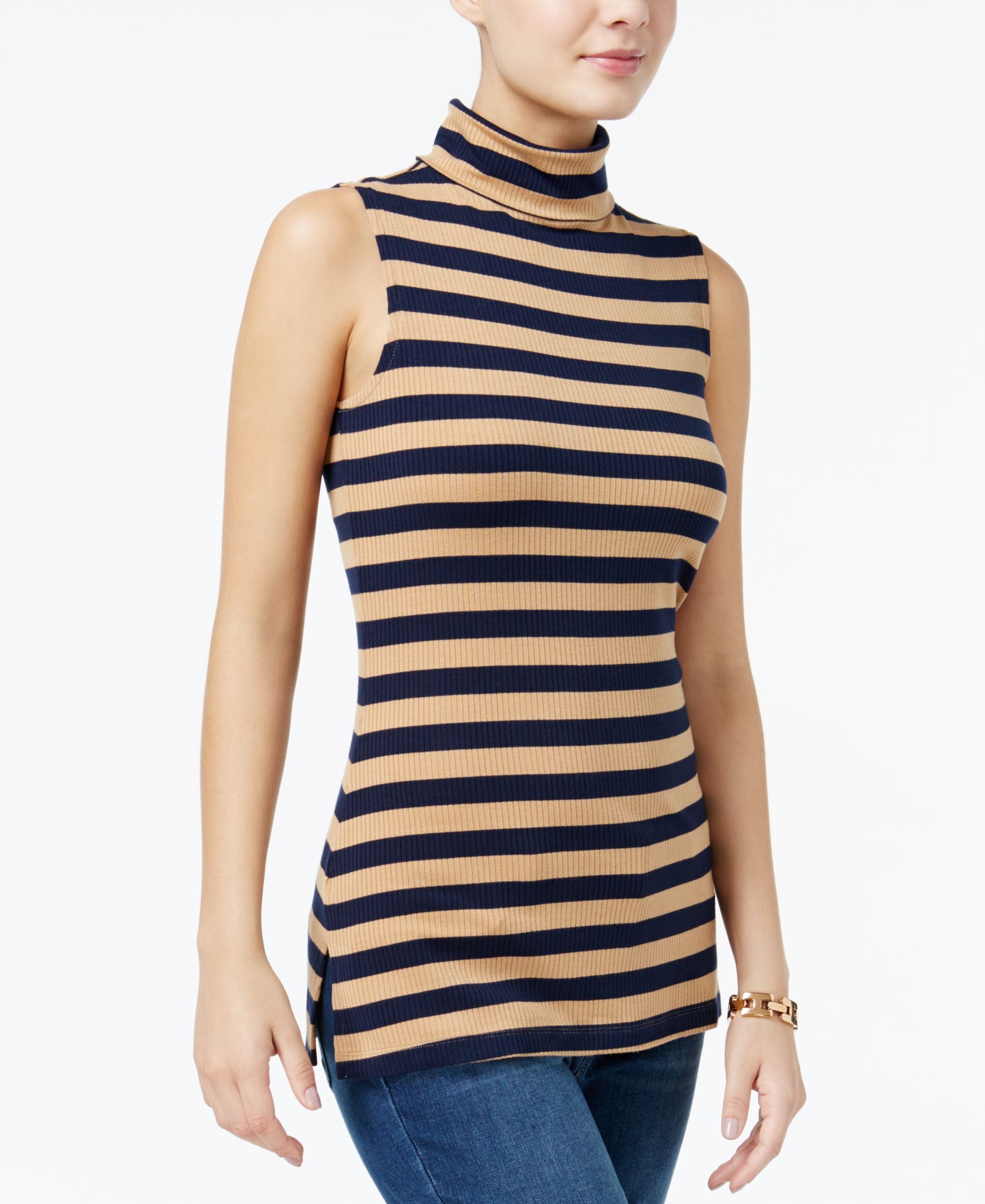 Tommy Hilfiger Gigi Sleeveless Turtleneck Premium Top
