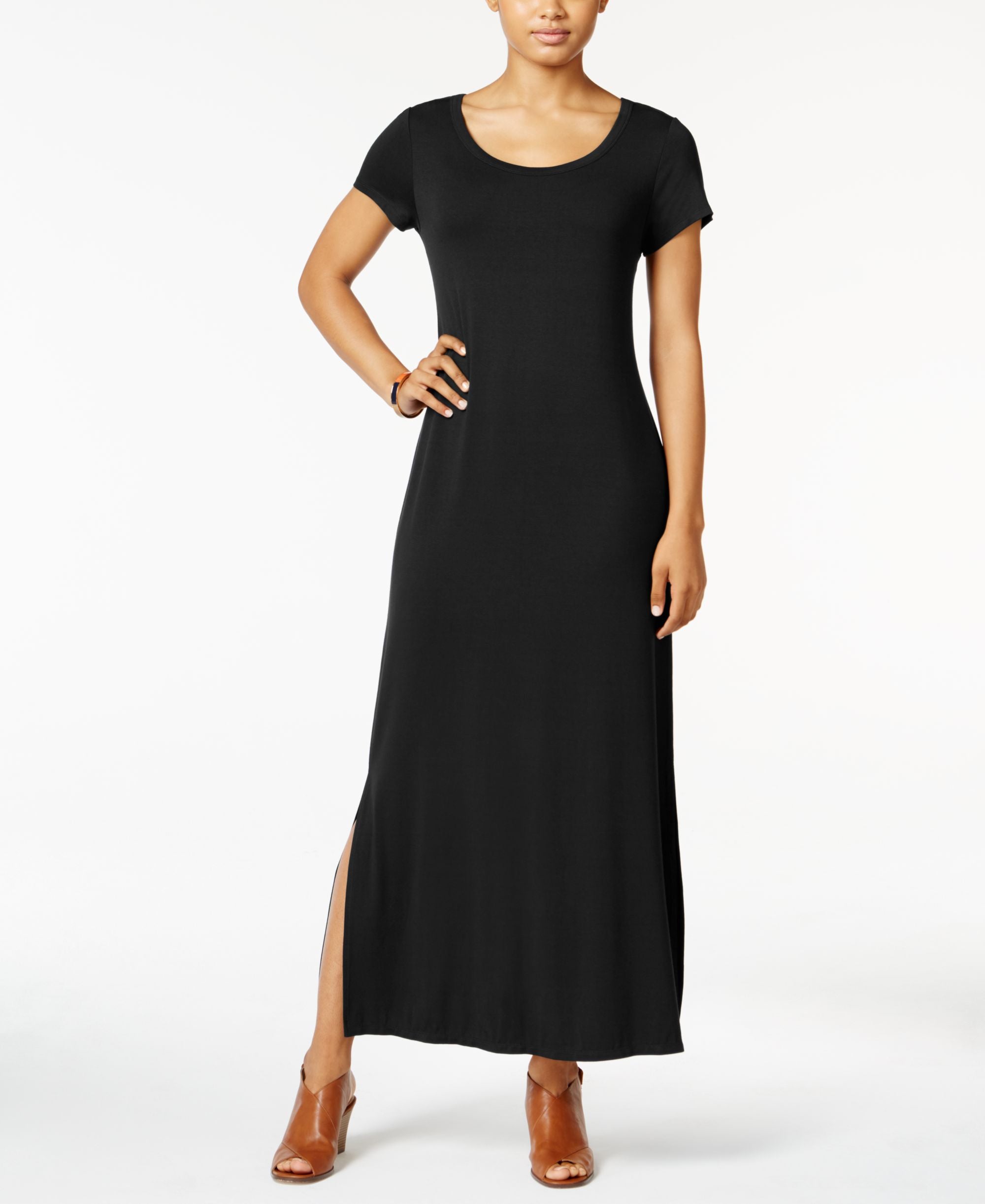 Style & Co Short-Sleeve Maxi Dress