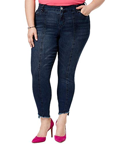 Modern Plus Size Frayed-Hem Skinny-Fit Premium Jeans