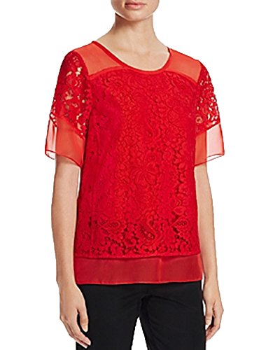 Finity Lace Short-Sleeve Premium Top