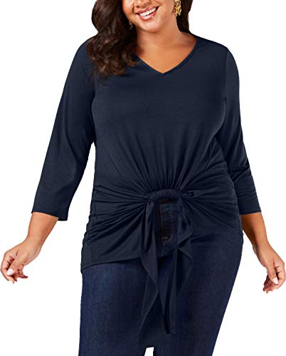 Plus Size Gathered-Front Premium Top