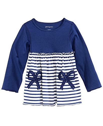 Baby Girls Stripe & Bow Cotton Tunic