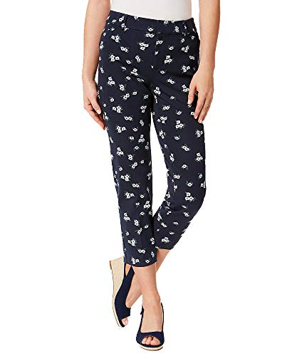 Newport-Print Slim-Cut-Leg Cropped Signature Pants