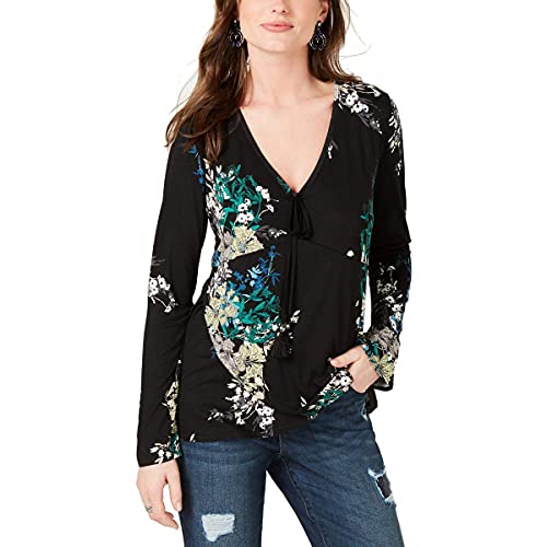 Printed Surplice Premium Top