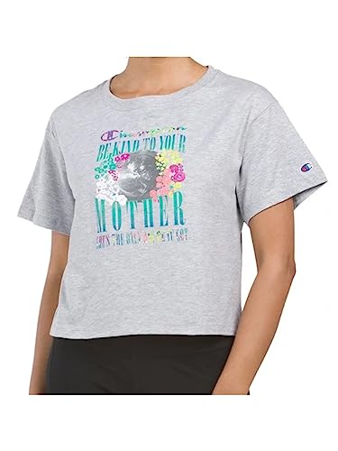 Womens Graphic Cropped T-Modern Shirt
