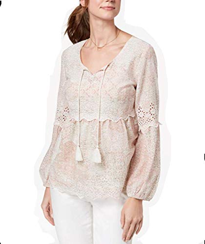Eyelet Bell-Sleeve Premium Top