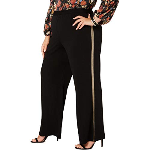 Plus Size Metallic-Stripe Signature Pants, Plus Size & Petite Plus Size