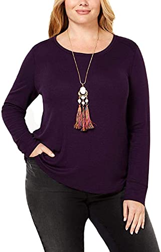 I.N.C. Plus Size Ribbed Shirttail Premium Top