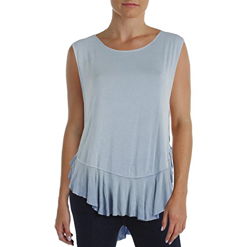 We The Free Womens Uptown Peplum V-Hem Everyday Premium Top