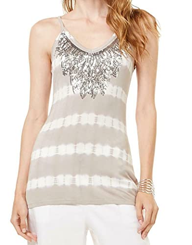 INC Embellished Tie-Dyed Tank Premium Top