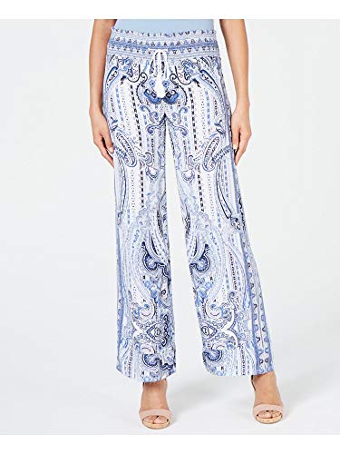 INC Printed Drawstring Wide-Leg Signature Pants