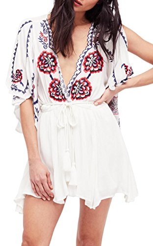 Free People Cora Embroidered Minidress