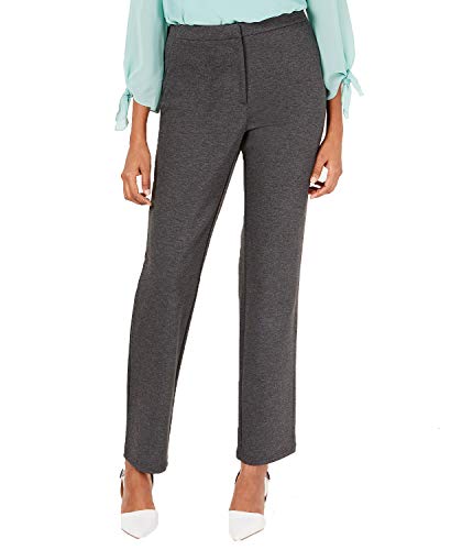 Melange Ponte-Knit Signature Pants