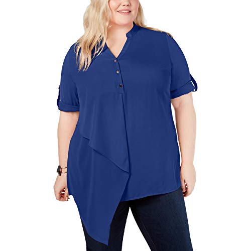 Plus Size Asymmetrical Premium Top