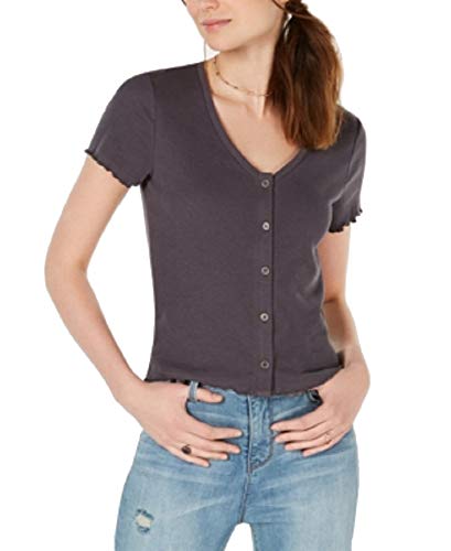 Juniors' Lettuce-Trim Modern Shirt