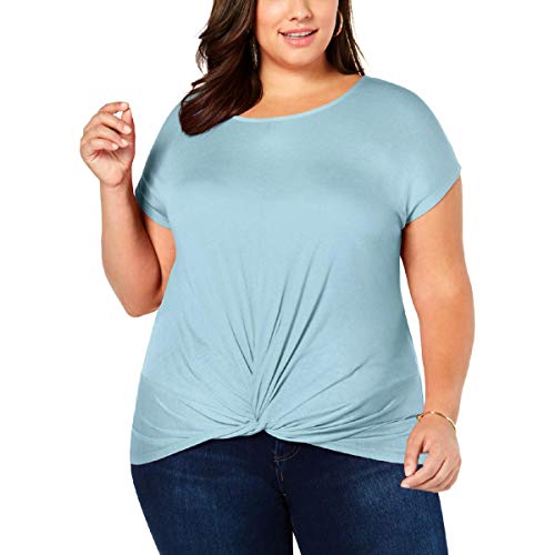 I.N.C. Plus Size Twist-Front Premium Top