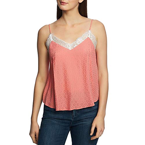 Lace-Trim V-Neck Cami Premium Top