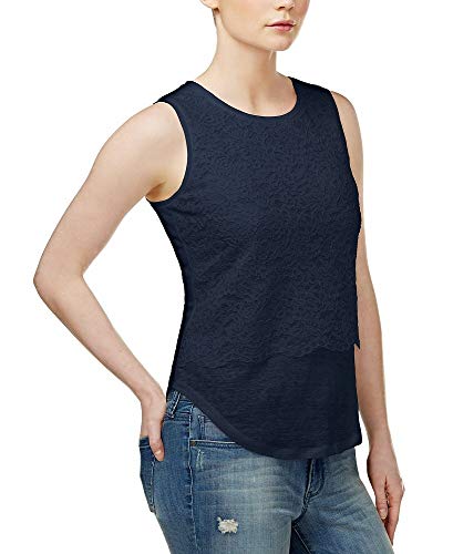 Maison Jules Lace Layered Look Premium Top
