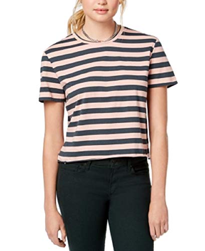 Juniors' Striped Unfinished T-Modern Shirt