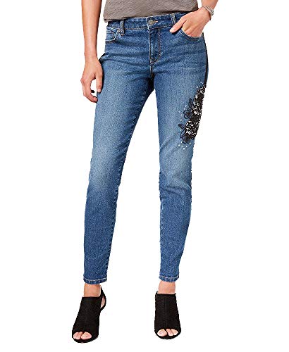 Lace-Detail Studded Premium Jeans