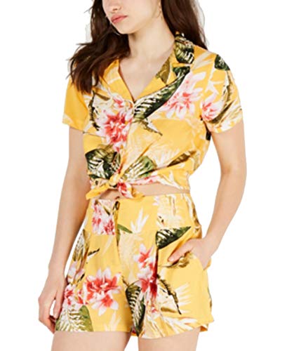 Idalia Floral-Print Button-Front Modern Shirt