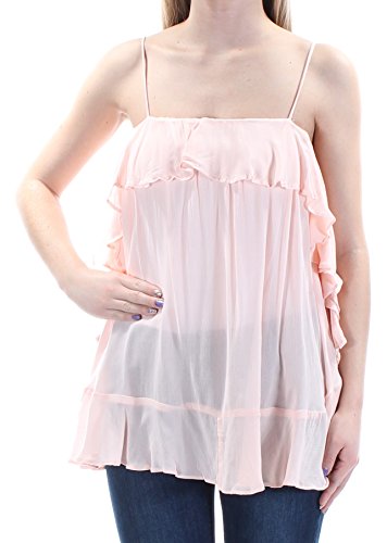 Intimately Free People Womens Ruffled Spaghetti Straps Signature Blouse