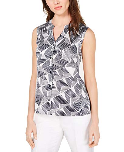 Printed Sleeveless Signature Blouse