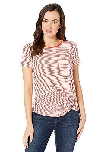 Lauren Ralph Lauren Stripe Print Twist Knot T-Modern Shirt
