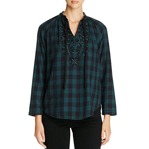 Beach Lunch Lounge Womens Embellished Plaid Everyday