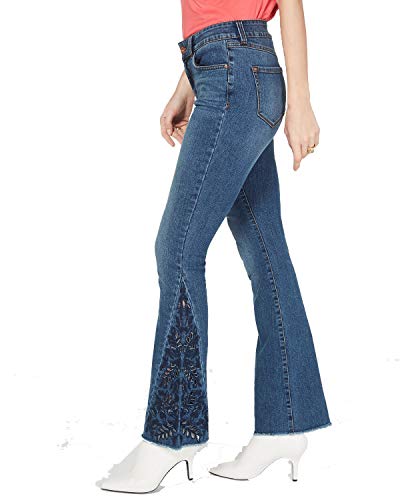 I.N.C. Petite Embroidered Boot-Cut Premium Jeans