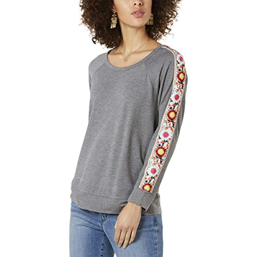 Embellished-Sleeve Premium Top