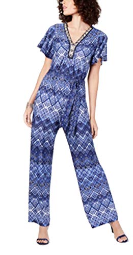 NY Collection Petite Flutter-Sleeve Jumpsuit