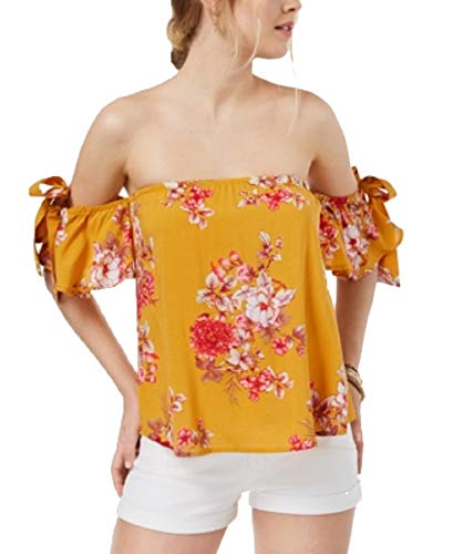 Gypsies Moondust Juniors Off The Shoulder Tie Sleeve Premium Top