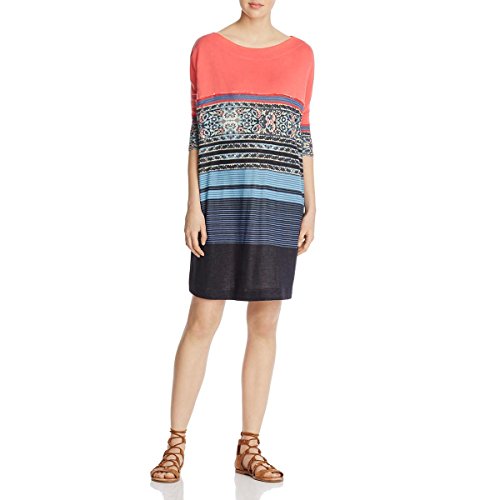 Free People Womens Boxy Printed Tee Dress