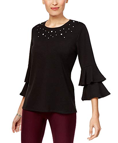 Ruffled-Sleeve Premium Top