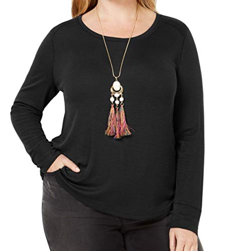 I.N.C. Plus Size Ribbed Shirttail Premium Top