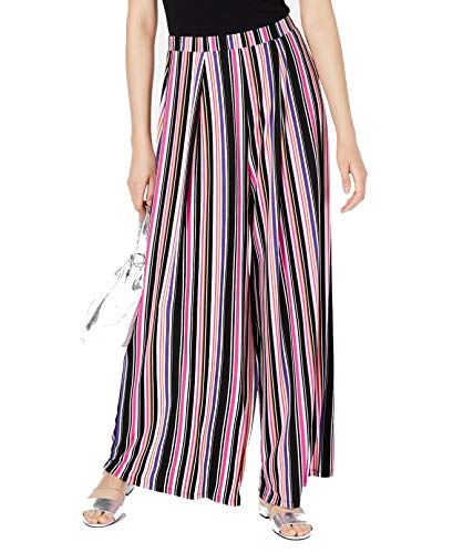 Printed Wide-Leg Signature Pants